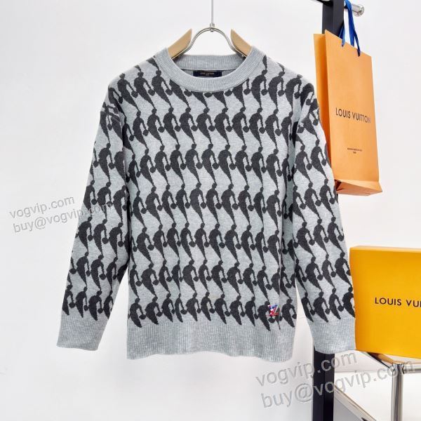 2025割引セール ルイ ヴィトン スーパーコピー シックスタイルに活躍 WTLV551 ニット セーター