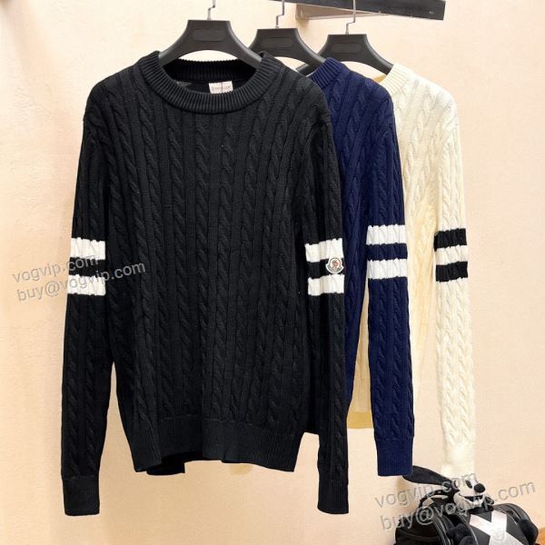 優しい色合い モンクレール スーパーコピー WTMO216 2025秋冬季新作 ニット セーター 3色可選