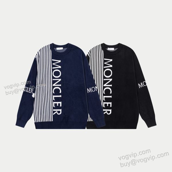当店ランキング1位常連 モンクレール MONCLERブランドスーパーコピー WTMO235 2025限定セール高品質 ニット セーター 2色可選