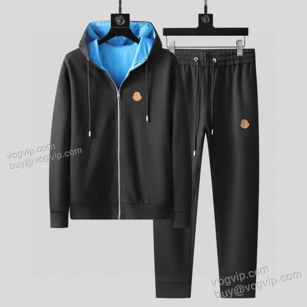変わらない人気を誇る スーパーコピー信用できるサイト モンクレール MONCLER WTMO240 2025新商品！ パーカー 上下セット 2色可選