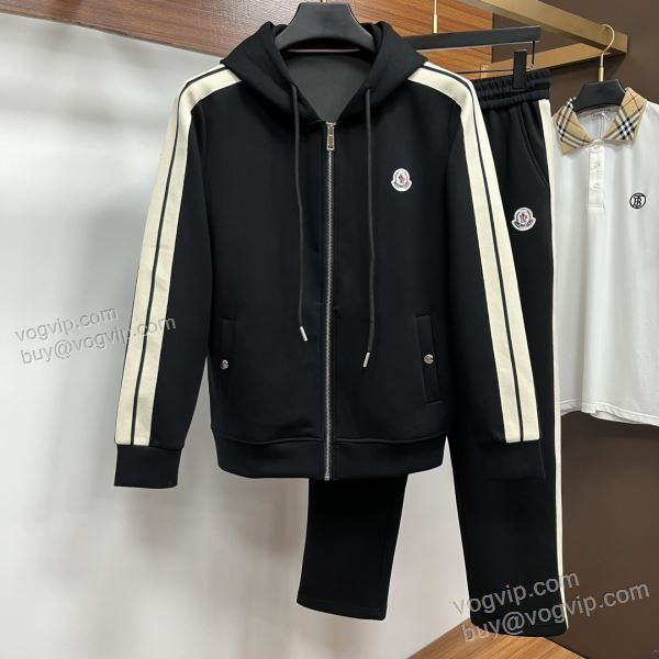 vogブランド コピー 優良店 2025最安値高品質 モンクレール MONCLER WTMO247 SALE開催  パーカー 上下セット 2色可選