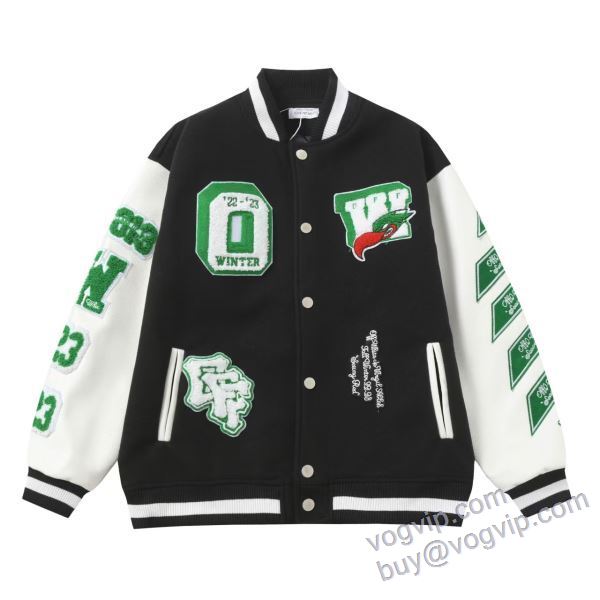 オフホワイト スーパーコピー WTOFF002 2025新商品！ 野球ウェア ジャケット、上着