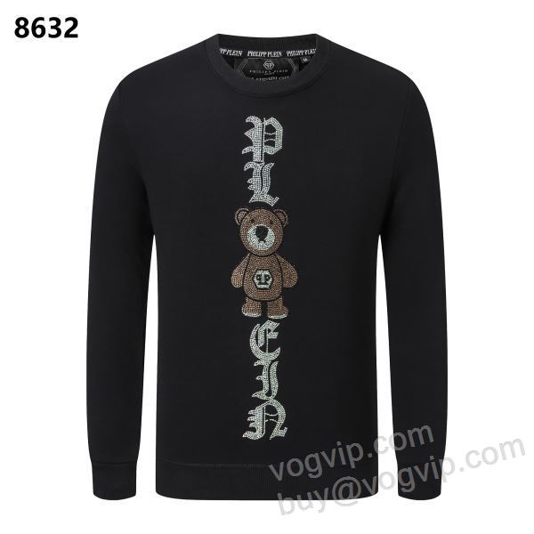 プルオーバーパーカー 2025超激得高品質 フィリッププレイン PHILIPP PLEIN WTPP031 ダイヤ付き 高品質なスーパーコピー商品