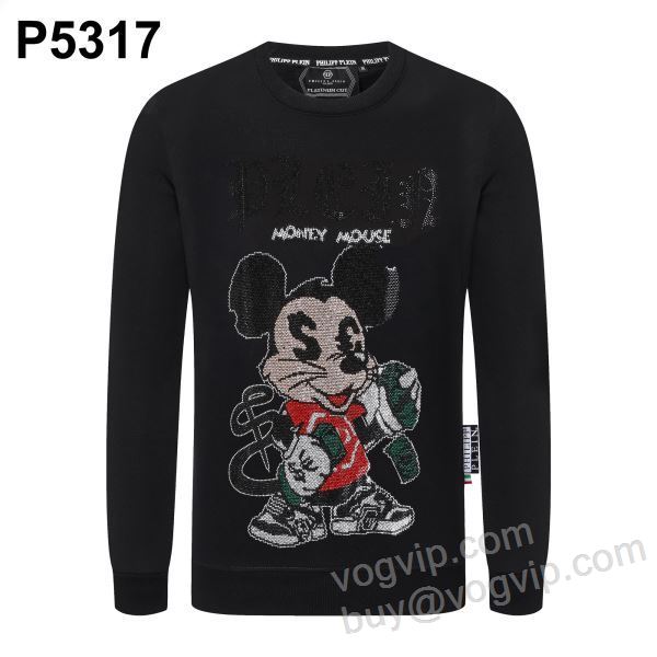 2025人気セール100%新品 WTPP059 ダイヤ付き プルオーバーパーカー フィリッププレイン コピー ブランド