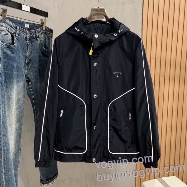 プラダ PRADA ブルゾン ジャケット 実用性に溢れるアイテム ブランドコピー代引き専門店 2025爆買い新作