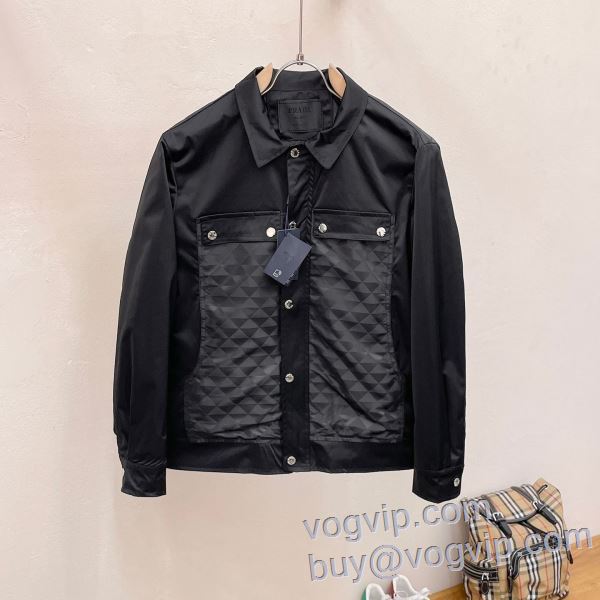 2025超激得新作登場 プラダ PRADA ブルゾン ジャケット スーパーコピー n級品 シックスタイルに活躍
