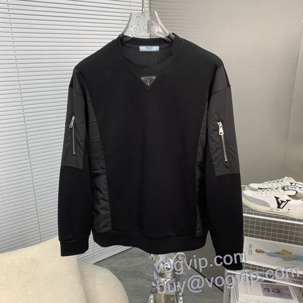 活用できるアイテム プラダ PRADA プルオーバーパーカー 人気のスーパーブランドコピー品質保証 2025高級品 通販