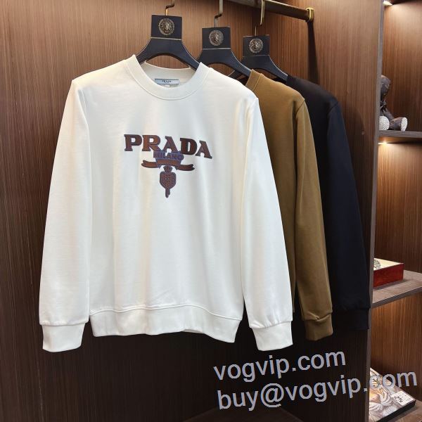 TOPセラー賞受賞! プルオーバーパーカー スーパーコピー プラダ PRADA 2025新商品! 3色可選