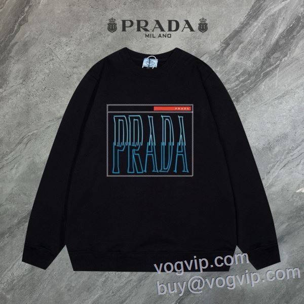 2025超人気新品 スーパーコピー 優良サイト プラダ PRADA 値下げ！ プルオーバーパーカー 2色可選