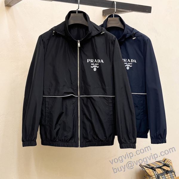 プラダ 偽物ブランド WTPR077 ブルゾン ジャケット、上着 2色可選 2025秋冬季超人気
