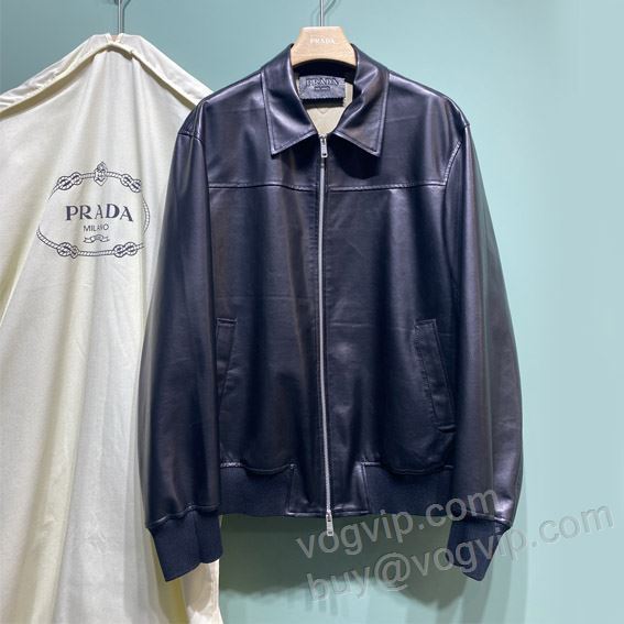革ジャケット 2025激安大特価本物保証 プラダ PRADAスーパーコピー WTPR206 ジャケット、上着