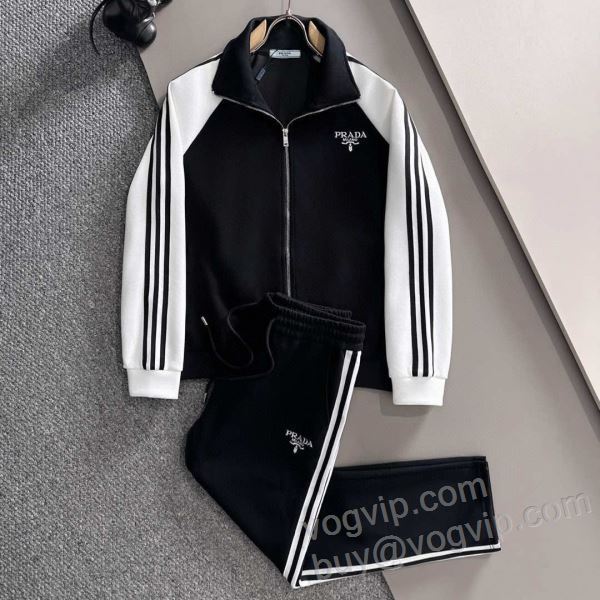 プラダ PRADAブランドコピー WTPR215 ジャージセット 上下セット 2色可選 2025年モデル入荷