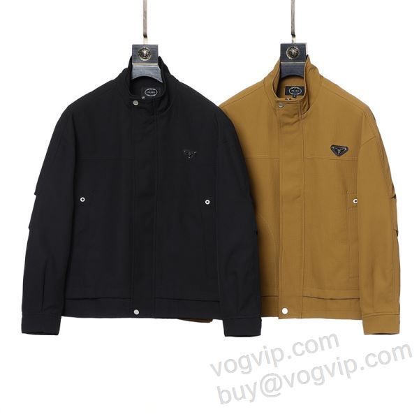 2025秋冬季超人気 プラダ PRADA WTPR216 ブルゾン ジャケット、上着 2色可選 VOGブランドスーパーコピー