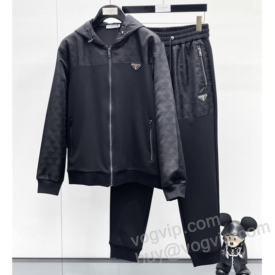 2025お買い得大人気 プラダ PRADA WTPR228 ジャージセット 上下セット 人気のスーパーブランドコピー品質保証