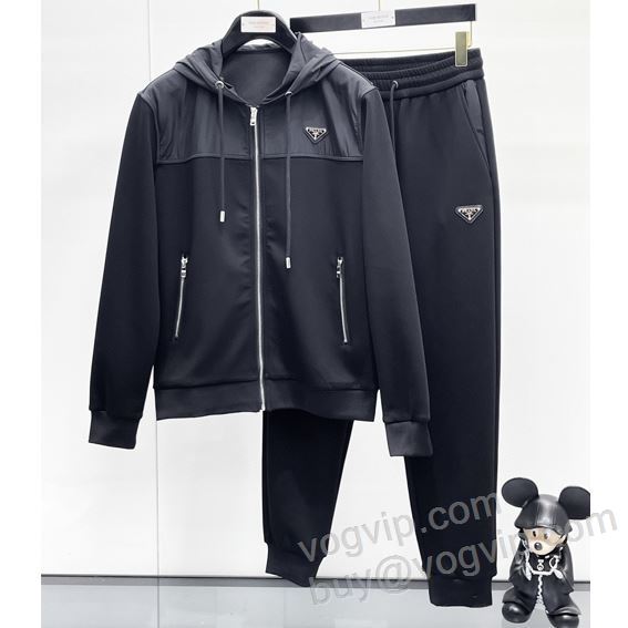 PRADAブランドコピー 2025高級品 通販 プラダ WTPR241 ジャージセット 上下セット
