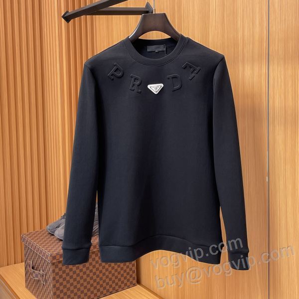 PRADAブランド 偽物 通販 WTPR245 2025割引セール プラダ プルオーバーパーカー 2色可選
