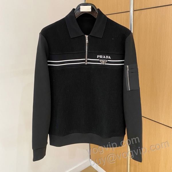 2025秋冬新作 プラダ PRADAスーパーコピー WTPR264 ニット プルオーバーパーカー 2色可選