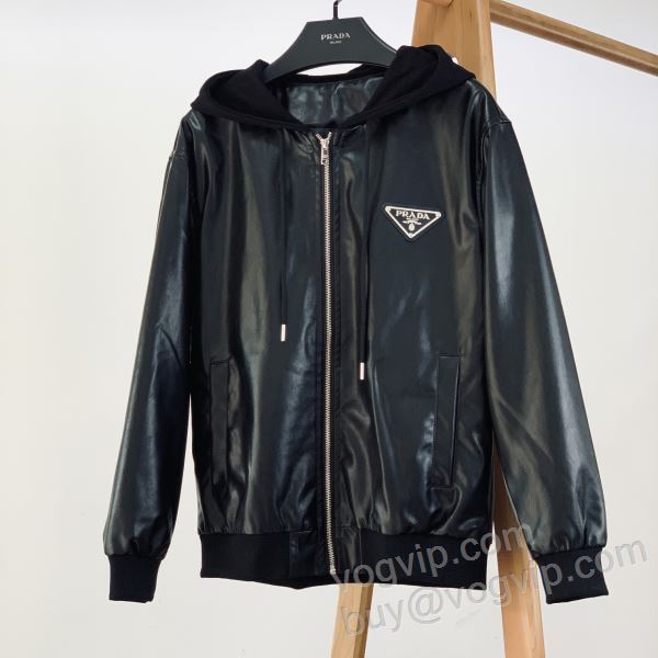 プラダ スーパーコピー WTPR295 革ジャンパー ジャケット、上着 2025最安値高品質