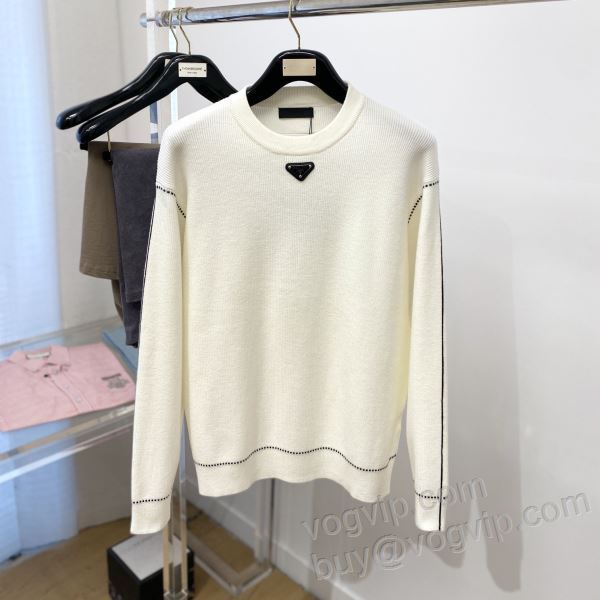 プラダ PRADA WTPR323 ニット セーター 2色可選 vogブランド コピー 優良店 2025爆買い定番人気