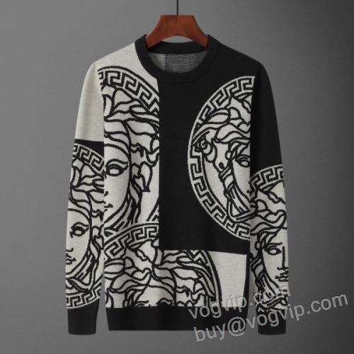 大人っぼい ヴェルサーチ VERSACEコピー WTVS052 ニット セーター 2025品質保証高品質