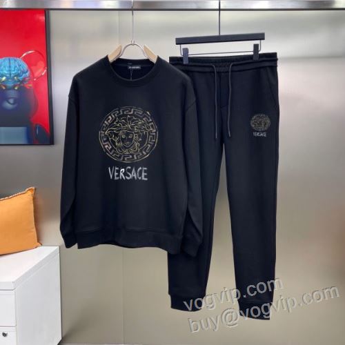 ヴェルサーチ VERSACE WTVS064 プルオーバーパーカー 2年以上連続１位獲得 上下セット 業界高品質スーパーコピー 2025人気定番品質保証