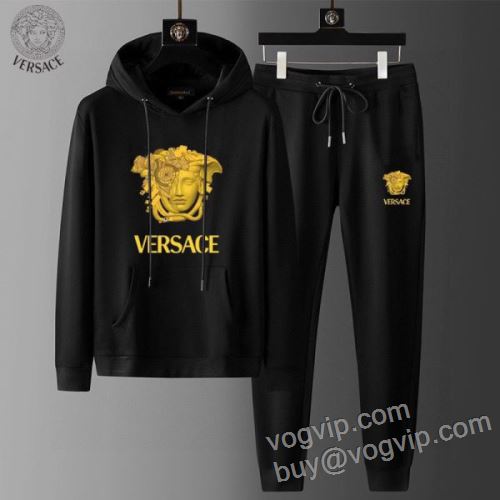 2025数量限定新作登場 ヴェルサーチ VERSACE WTVS065 パーカー 上下セット スーパーコピー 優良サイト 海外限定ライン