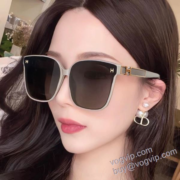 高級感ある エルメス ブランド 偽物 通販 YJHE005 2025年モデル入荷 サングラス 眼鏡/メガネ 2色可選