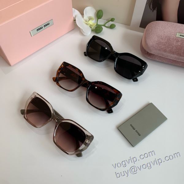 サングラス 眼鏡/メガネ 2025超激得新品 ミュウミュウ MIUMIU偽物ブランド YJMIU019 3色可選 人気 ランキング