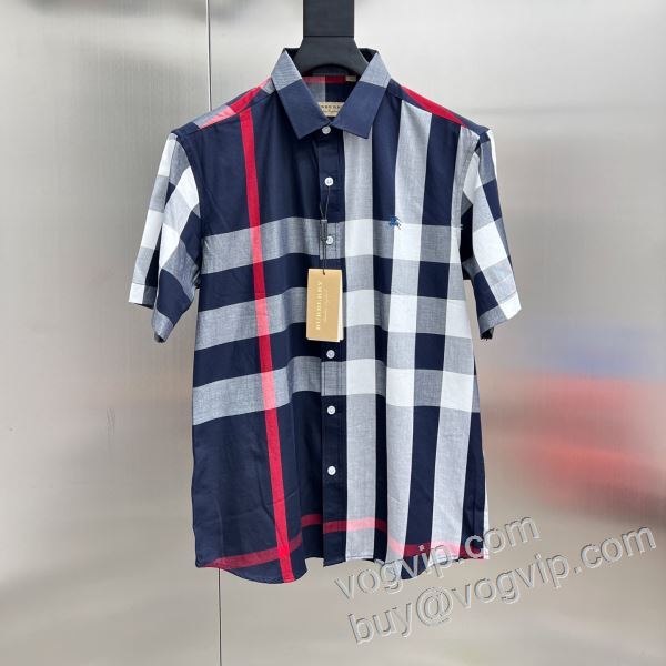 2026秋冬季超人気 バーバリー BURBERRYブランドコピー BU022 半袖シャツ 2色可選