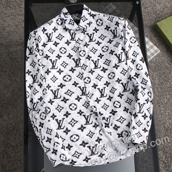 長袖シャツ ルイ ヴィトンコピー ブランド 2026限定セール品質保証 LV015 2色可選