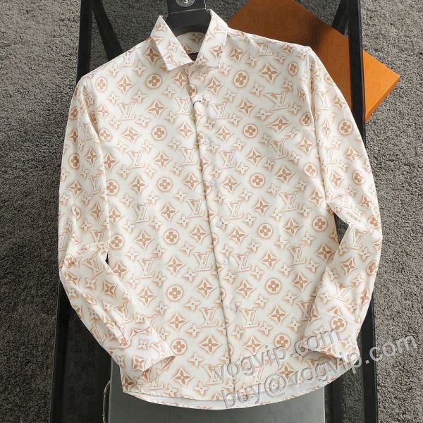 ルイ ヴィトン 2026人気セール高品質 LV028 長袖シャツ 2色可選 LOUIS VUITTONスーパーコピー 激安