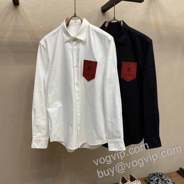 2026超激得高品質 ルイ ヴィトンブランドスーパーコピー LV074 長袖シャツ 2色可選