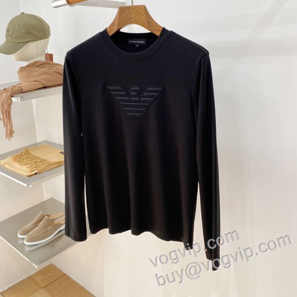 2026秋冬季超人気 アルマーニスーパーコピー CTSAR002 長袖Tシャツ 2色可選今からの季節にピッタリ！
