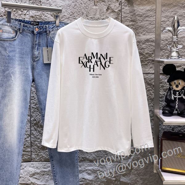 2026お得大人気 アルマーニスーパーコピー 激安 CTSAR006 素敵 長袖Tシャツ 2色可選