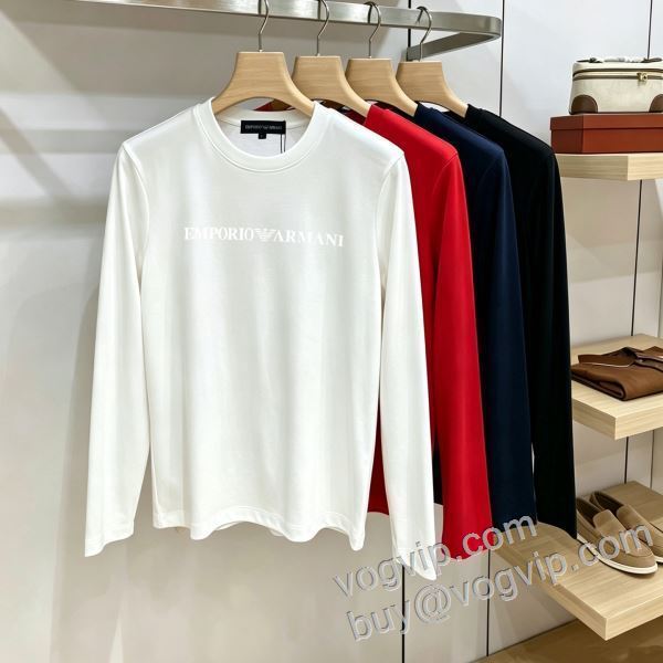 2026激安大特価新品 アルマーニコピー CTSAR014 数に限りがある 長袖Tシャツ 4色可選