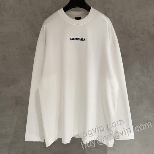 バレンシアガブランド 偽物 通販 2026新作入荷人気 CTSBAL005 長袖Tシャツ 2色可選 争奪戦必至