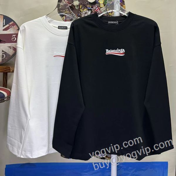 2026新作入荷人気 バレンシアガスーパーコピー 激安 今一番HOTな新品 CTSBAL006 長袖Tシャツ 2色可選