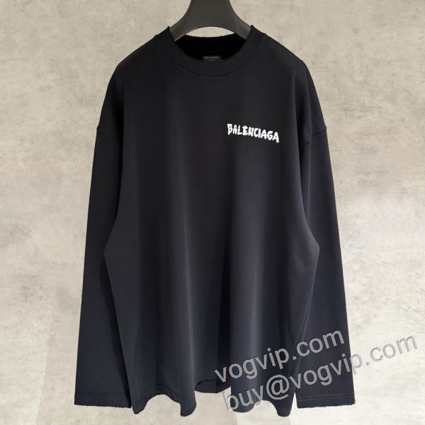 おしゃれに絶大な人気の 長袖Tシャツ 2色可選 バレンシアガ偽物ブランド 2026新作入荷人気 CTSBAL008