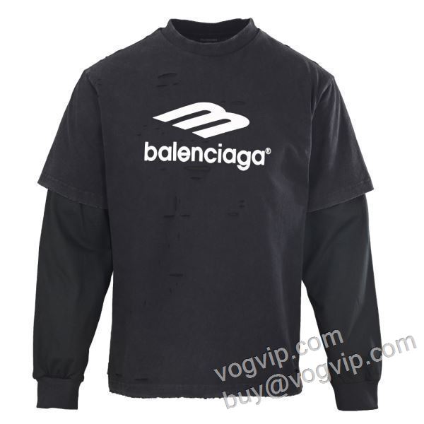 2026限定セール高品質 バレンシアガ BALENCIAGA 抜群な楽チン感ある大定番 CTSBAL014 長袖Tシャツ ブランドスーパーコピー 激安専門店