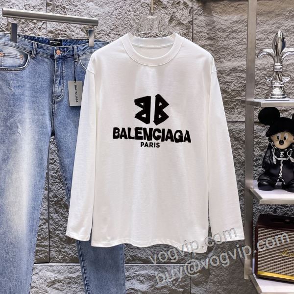 バレンシアガ 業界高品質スーパーコピー 2026数量限定豊富な CTSBAL017 長袖Tシャツ 2色可選 もっとも高い人気を誇る