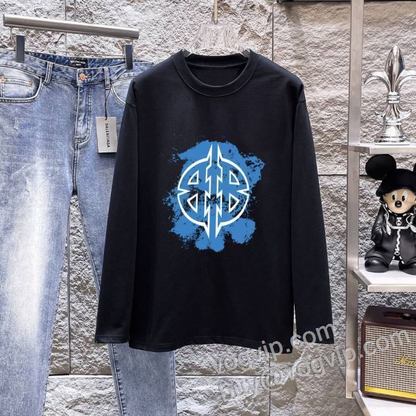 人目を惹くデザイン バレンシアガブランドコピー CTSBAL028 長袖Tシャツ 2色可選 2026人気定番爆買い