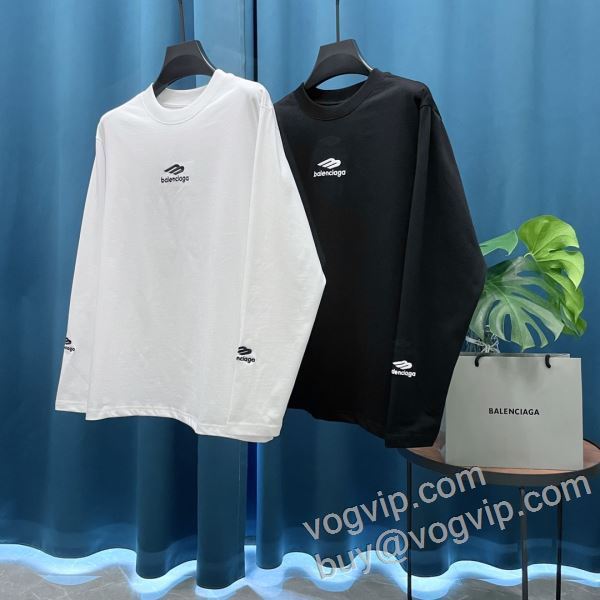 2026爆買い定番人気 バレンシアガ偽物ブランド TOPセラー賞受賞！ CTSBAL046 長袖Tシャツ 2色可選