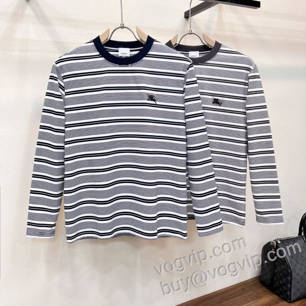 長袖Tシャツ 2色可選 格安！ バーバリー偽物ブランド 2026年モデル入荷 CTSBU008
