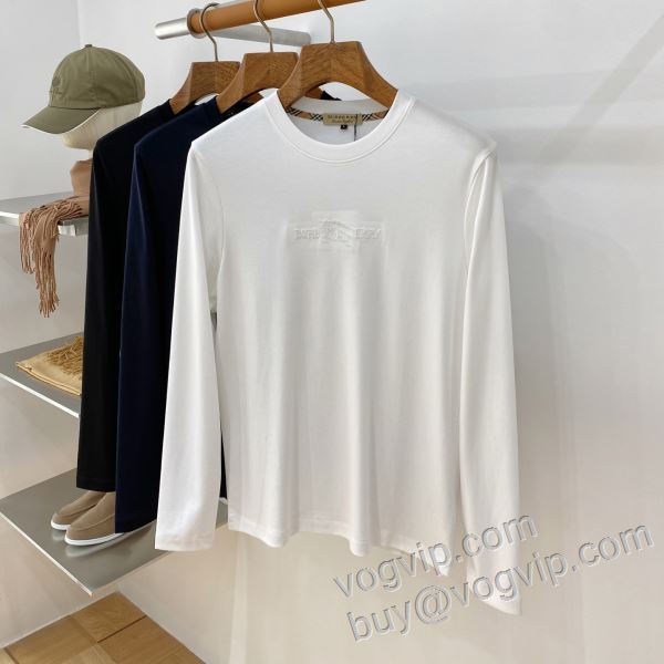 バーバリースーパーコピー 2026最新入荷 CTSBU009 長袖Tシャツ 3色可選 値下げ！
