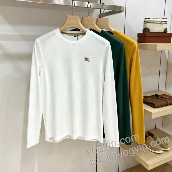 ～希少 バーバリーBURBERRYコピーブランド CTSBU018 長袖Tシャツ 5色可選