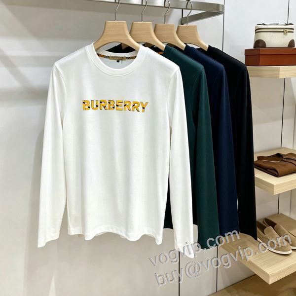完売品！ バーバリーBURBERRY偽物ブランド CTSBU019 長袖Tシャツ 4色可選 2026お得格安