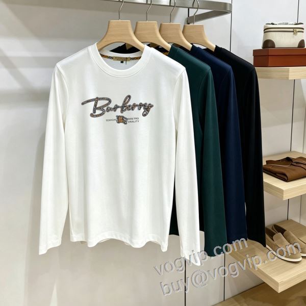 バーバリー長袖Tシャツ 大特価 4色可選 BURBERRYスーパーコピー 2026お得格安 CTSBU020