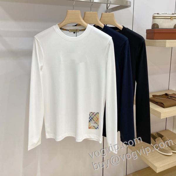2026お買い得高品質 バーバリーBURBERRYブランドコピー 超レア CTSBU022 長袖Tシャツ 3色可選
