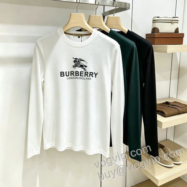 大人のおしゃれに バーバリーブランドコピー CTSBU023 長袖Tシャツ 3色可選 2026お買い得高品質