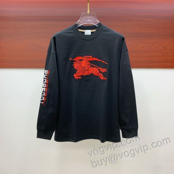 長袖Tシャツ 人気が爆発 2色可選 バーバリースーパーコピー 2026お買い得高品質 CTSBU024